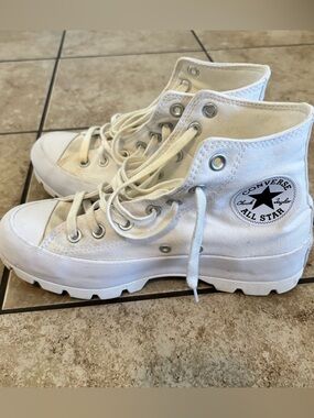 Converse White High-Top Sneakers